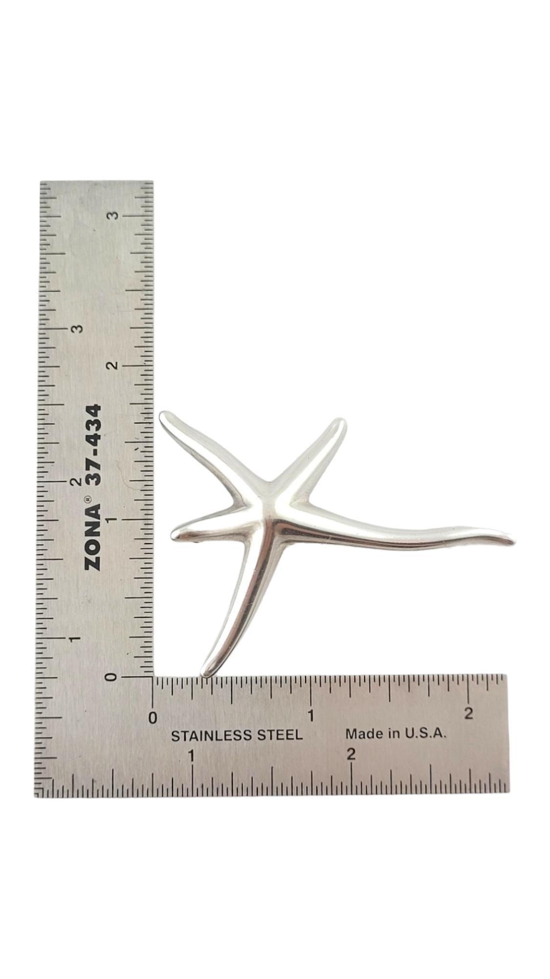 Tiffany & Co Elsa Peretti Sterling Silver Starfish Brooch #17904 4