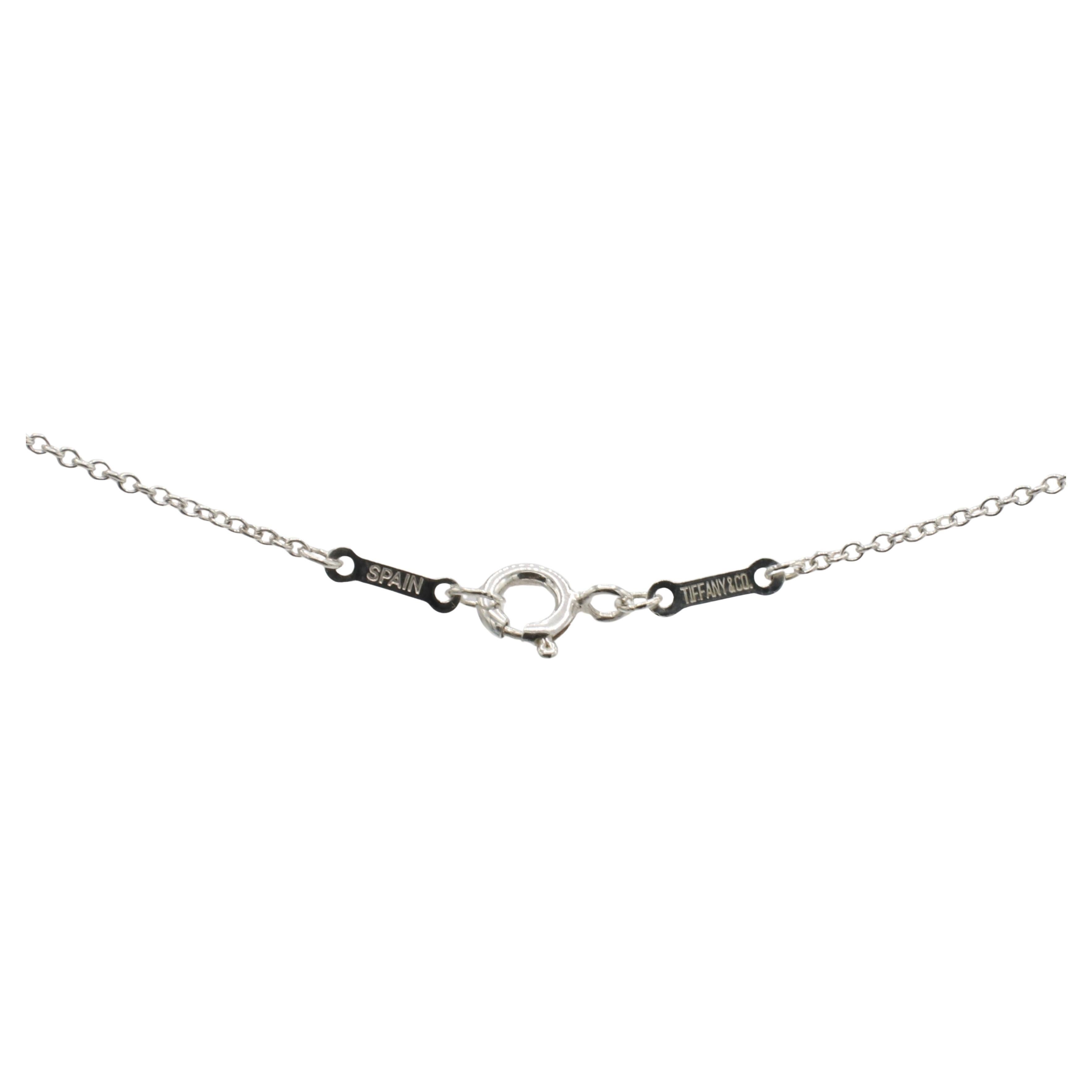 Tiffany & Co. Elsa Peretti Sterling Silver Starfish Star Pendant Drop Necklace Excellent état - En vente à  Baltimore, MD