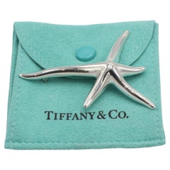 Tiffany & Co. Elsa Peretti Sterling Silver Starfish Star Pin Brooch