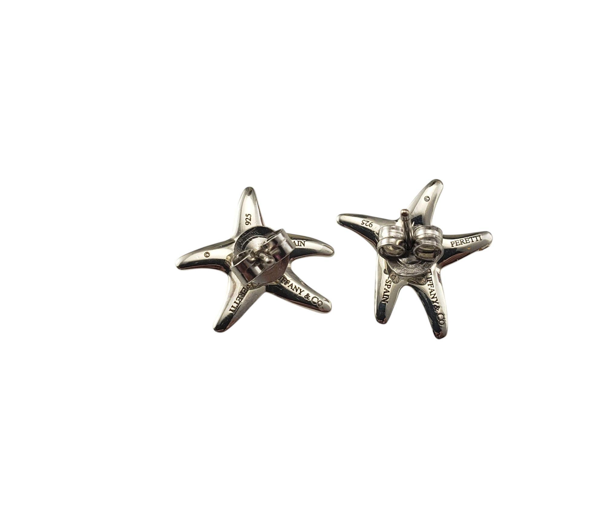 Women's Tiffany & Co. Elsa Peretti Sterling Silver Starfish Stud Earrings #21363 For Sale