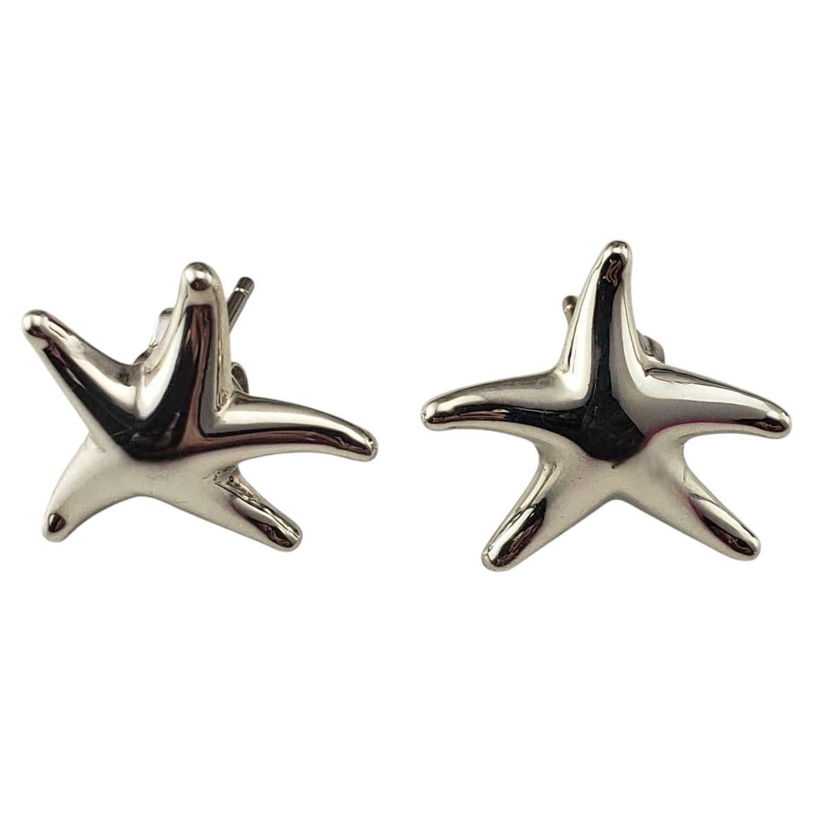 Tiffany & Co. Elsa Peretti Sterling Silver Starfish Stud Earrings #21363