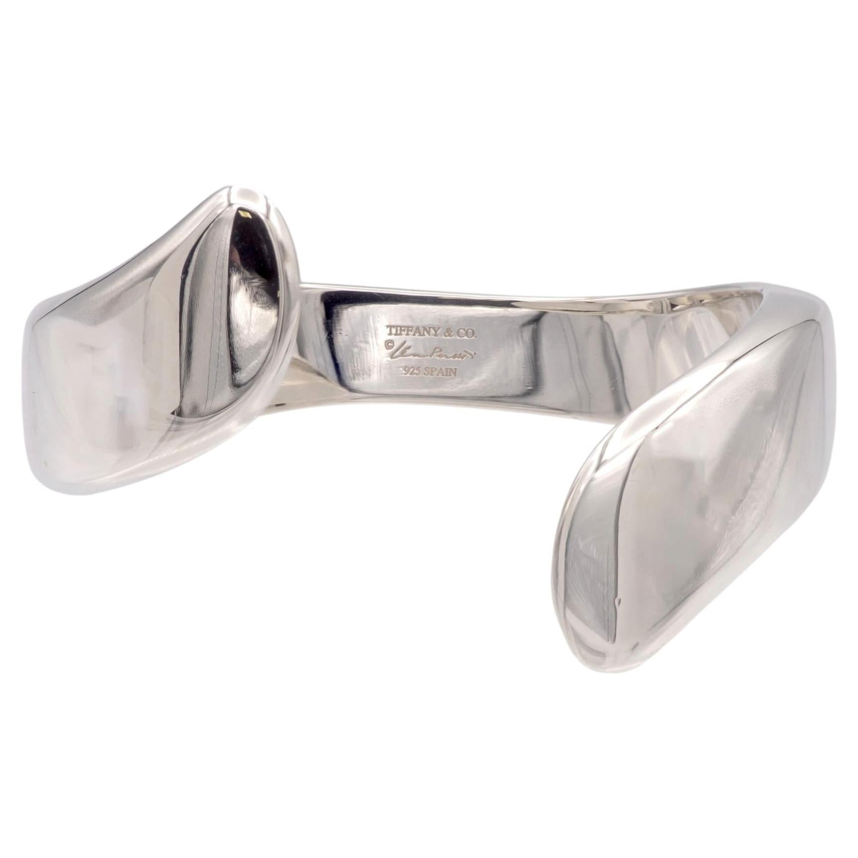 Tiffany & Co. Elsa Peretti Sterling Silver Swirl Cuff Bracelet
