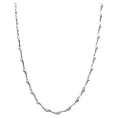 Tiffany & Co. Elsa Peretti Sterling Silver Tear Drop Chain Link Necklace