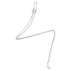 Tiffany & Co. Elsa Peretti Sterling Silver Teardrop 12mm Necklace
