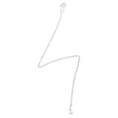 Tiffany & Co. Elsa Peretti Sterling Silver Teardrop 12mm Necklace