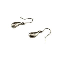 Tiffany & Co. Elsa Peretti Sterling Silver Teardrop Earrings #18757