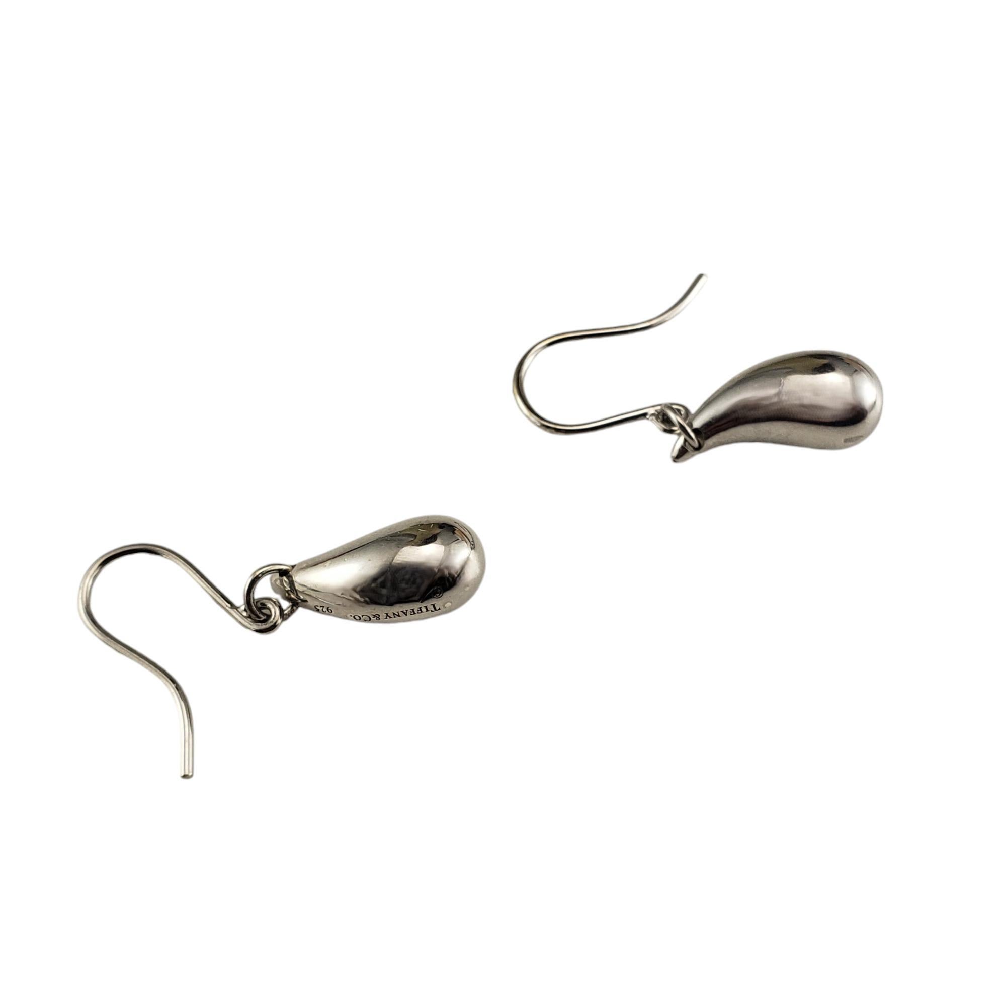 Tiffany & Co. Elsa Peretti Sterling Silver Teardrop Earrings #18757 In Good Condition In Washington Depot, CT