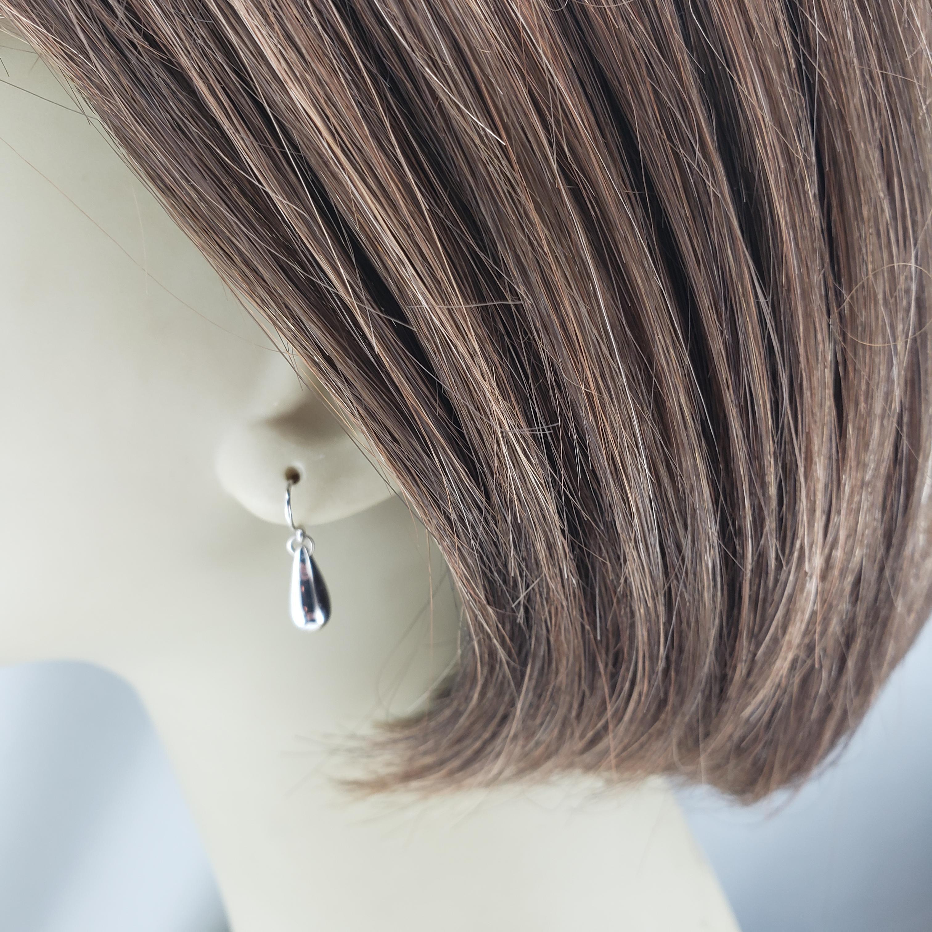 Tiffany & Co. Elsa Peretti Sterling Silver Teardrop Earrings #18757 3