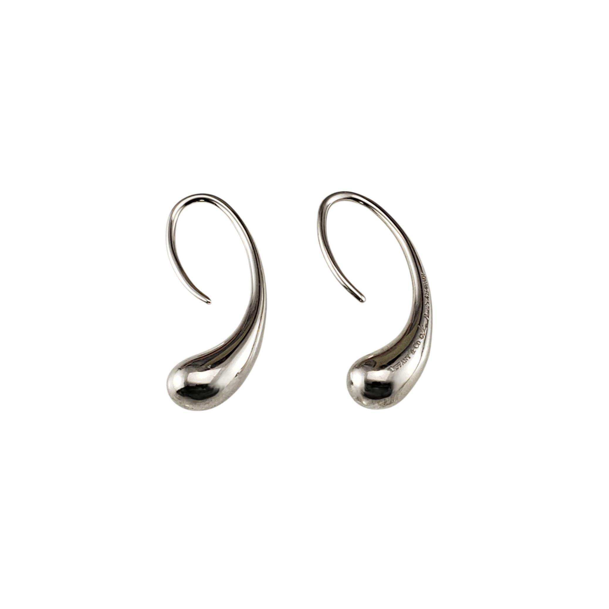 Tiffany & Co. Elsa Peretti Orecchini a goccia in argento 925 con scatola  #23028 In condizioni buone in vendita a Washington Depot, CT