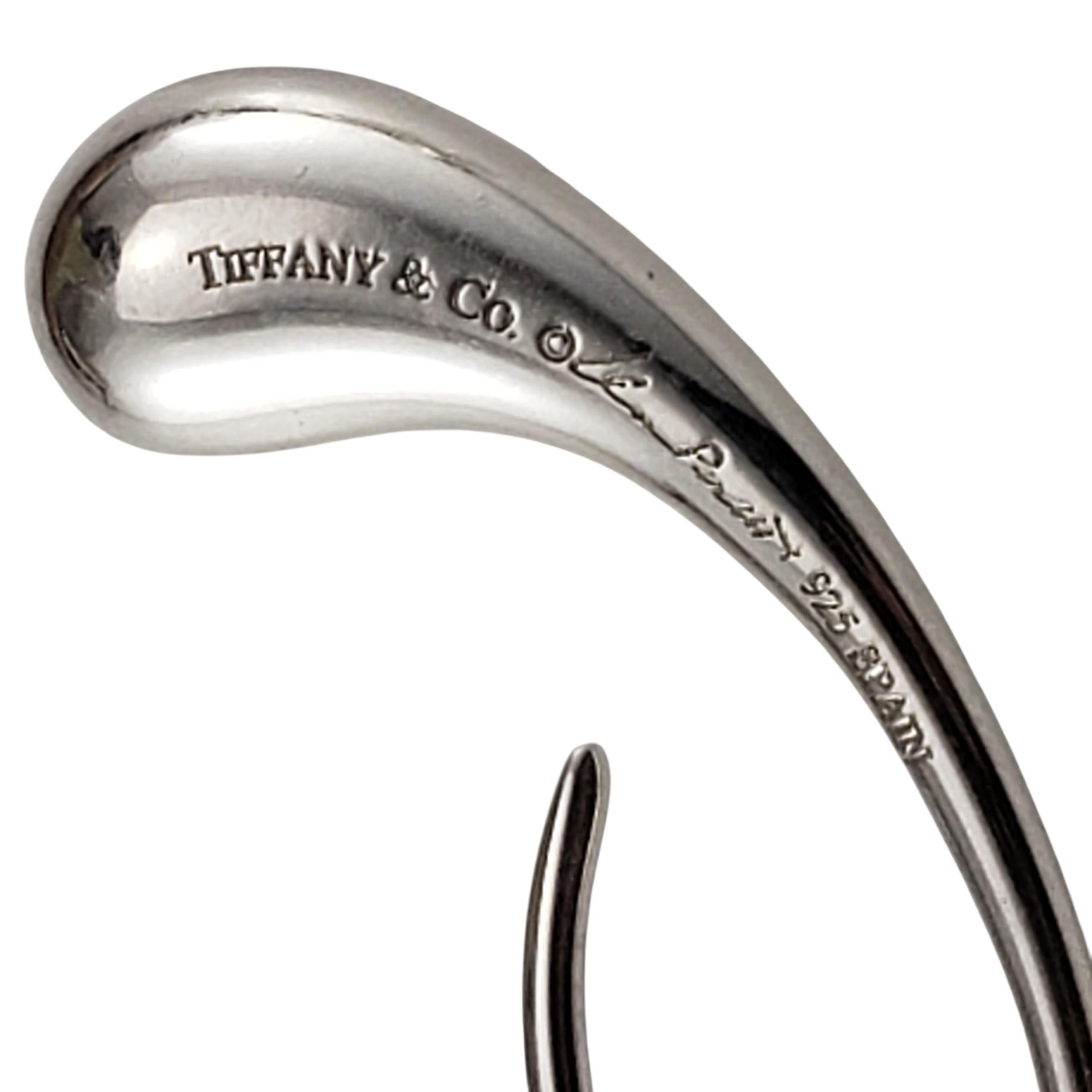 Tiffany & Co. Elsa Peretti Orecchini a goccia in argento 925 con scatola  #23028 in vendita 2