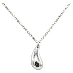 Tiffany & Co. Elsa Peretti Sterling Silver Teardrop Pendant Necklace