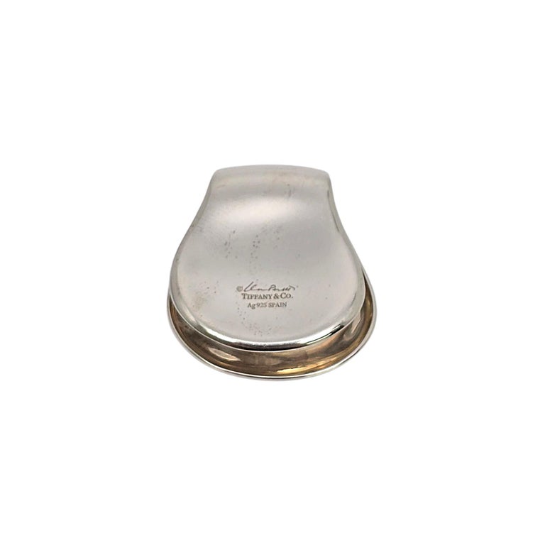Tiffany and Co Elsa Peretti Sterling Silver Thumbprint Money Clip