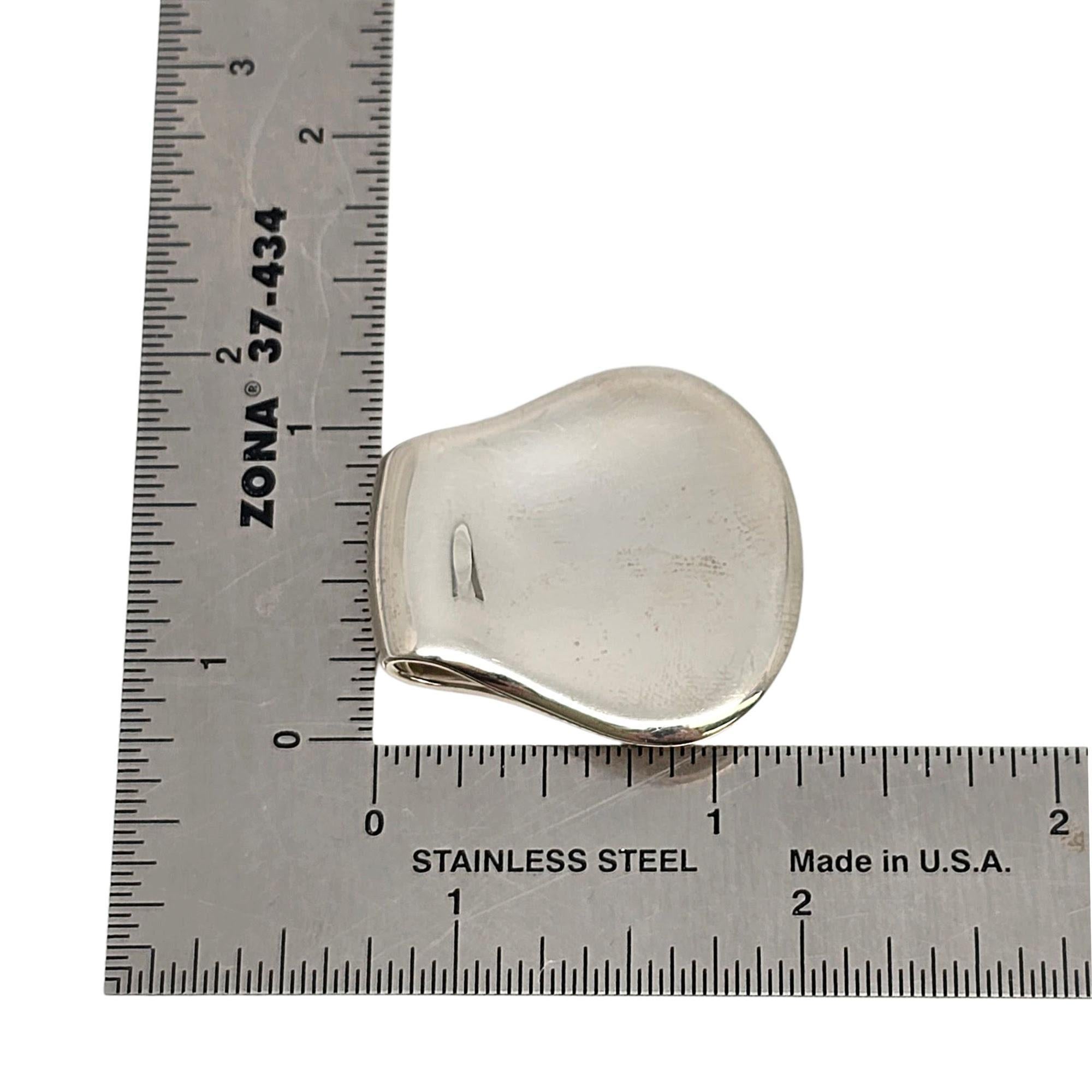 Tiffany & Co Elsa Peretti Sterling Silver Thumbprint Money Clip  #21828 en vente 3