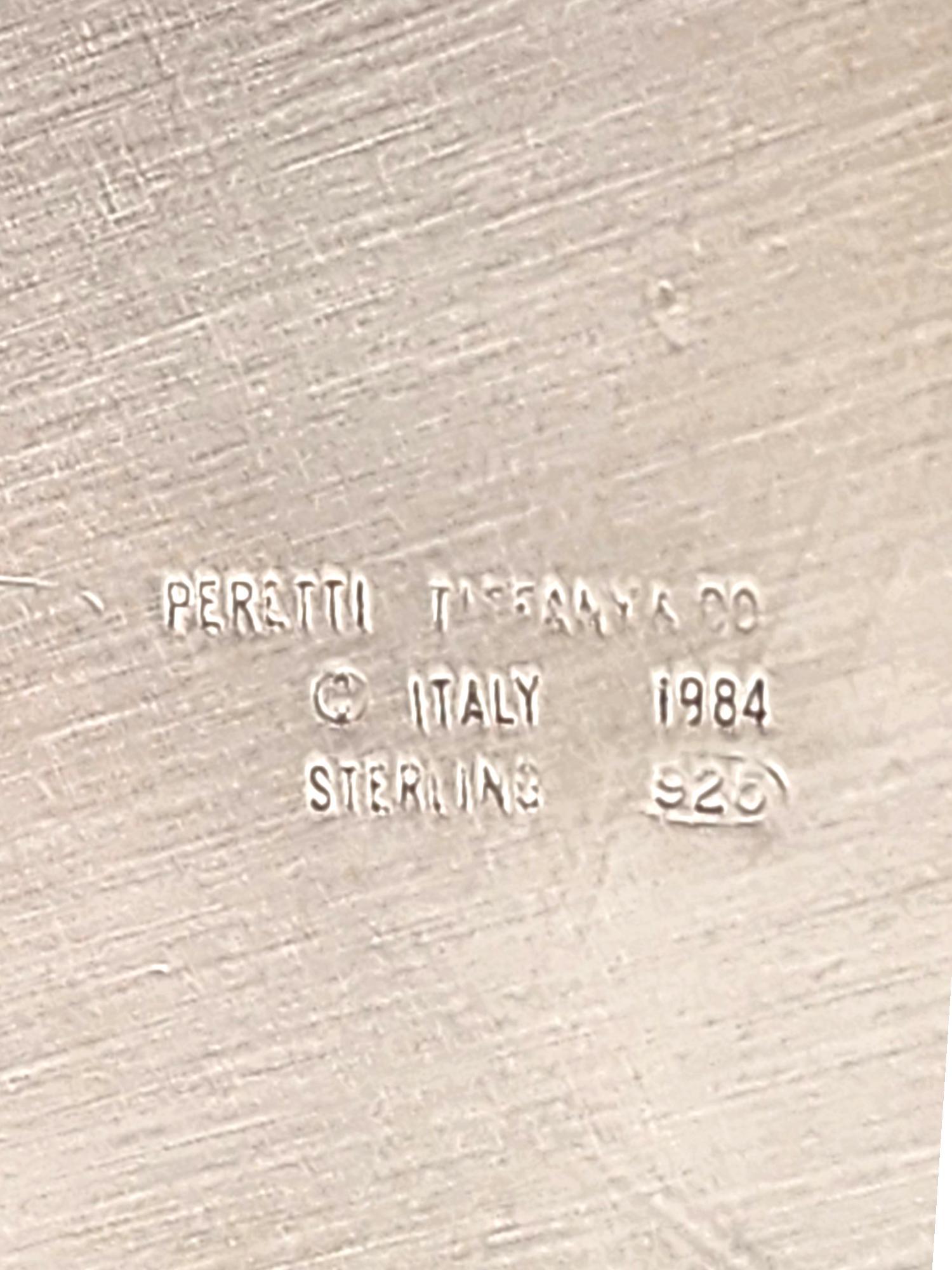 Tiffany & Co Elsa Peretti Sterling Silver Thumbprint Water Cup #18359 4