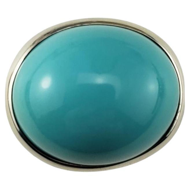 Tiffany & Co. Elsa Peretti, bague turquoise en argent sterling, taille 8 n° 17064