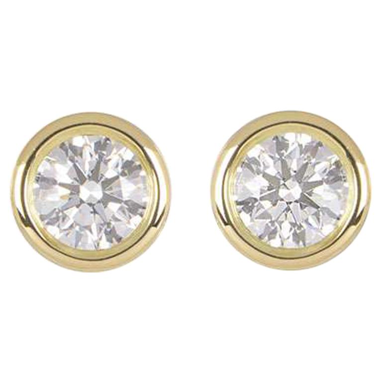 Tiffany & Co. Elsa Peretti Stud Earrings 1.14 Carat