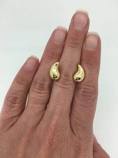 Tiffany & Co. Elsa Peretti Tear Drop Earrings in 18 Karat Gold