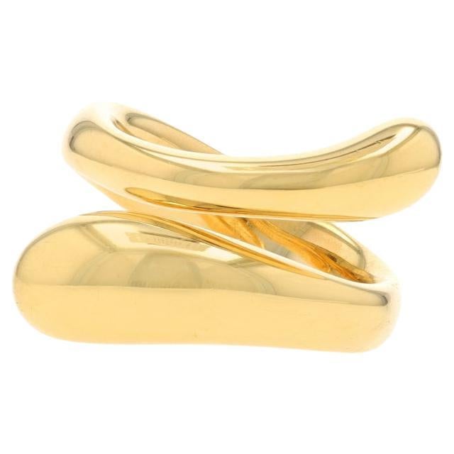 Tiffany & Co. Elsa Peretti Tropfenförmiger Bypass-Ring - Gelbgold 18k Ring Gr. 5