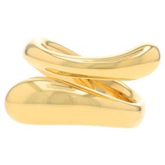 Tiffany & Co. Anillo Elsa Peretti de lágrima - Anillo de oro amarillo de 18 quilates, talla 5