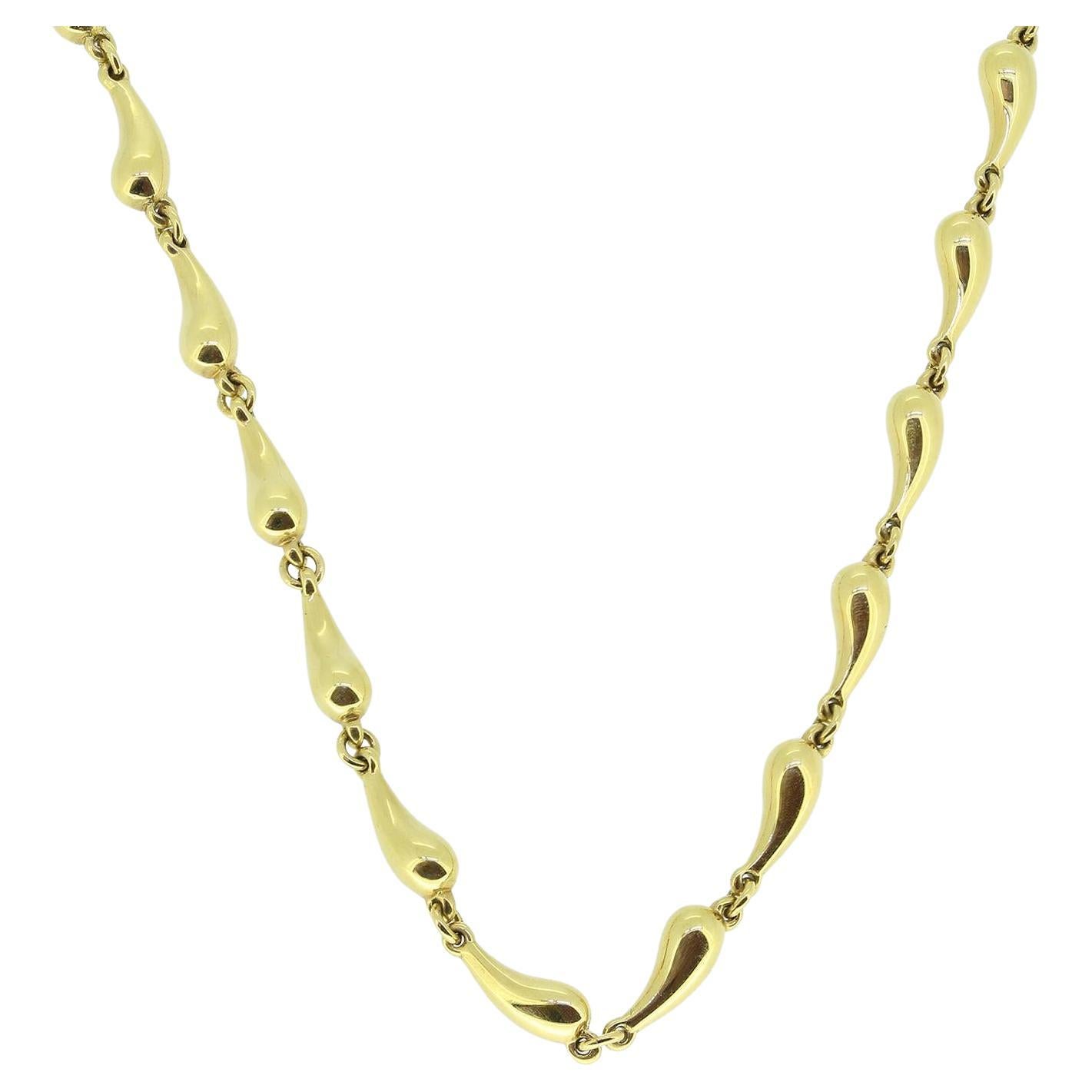 Tiffany & Co. Elsa Peretti Teardrop Chain Necklace