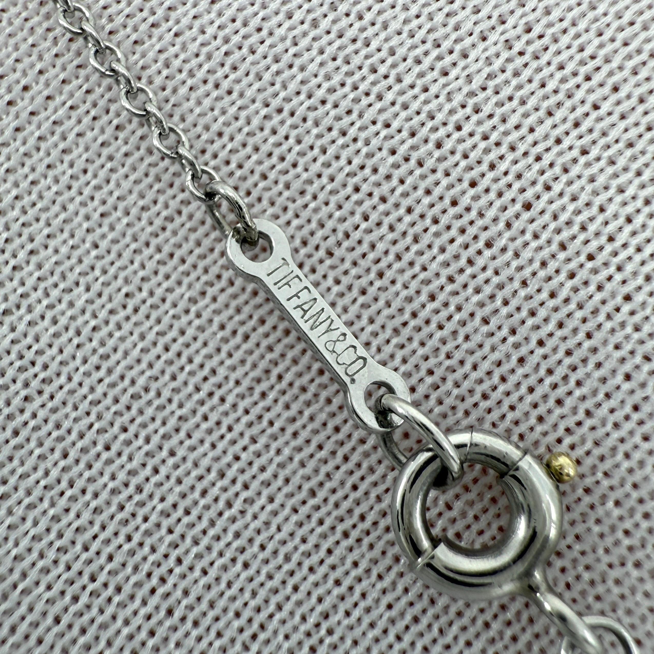 Tiffany & Co. Collana con diamante a goccia in platino 950 di Elsa Peretti in vendita 1