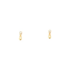 Tiffany & Co. Elsa Peretti Teardrop Ohrringe 18 Karat Gold mit Diamanten .20ct