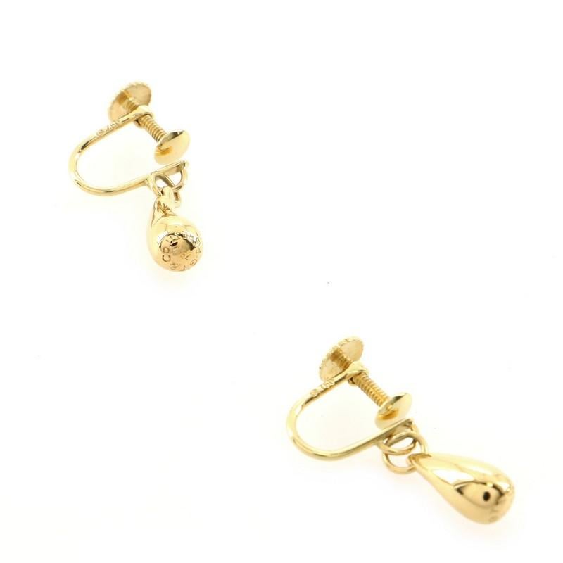 tiffany teardrop earrings gold