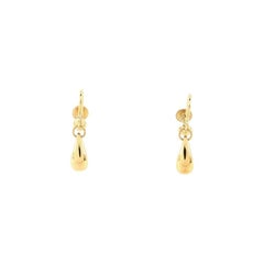Tiffany & Co. Elsa Peretti Teardrop Earrings 18K Yellow Gold