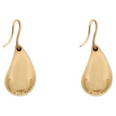 Tiffany & Co. Elsa Peretti Teardrop Earrings 18K Yellow Gold