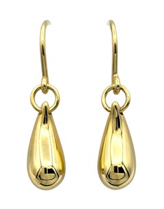Tiffany & Co. Elsa Peretti Teardrop Earrings in 18 Karat Yellow Gold