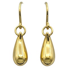 Tiffany & Co. Elsa Peretti Teardrop Earrings in 18 Karat Yellow Gold