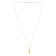 Tiffany & Co. Elsa Peretti Teardrop Necklace 18K Yellow Gold Large