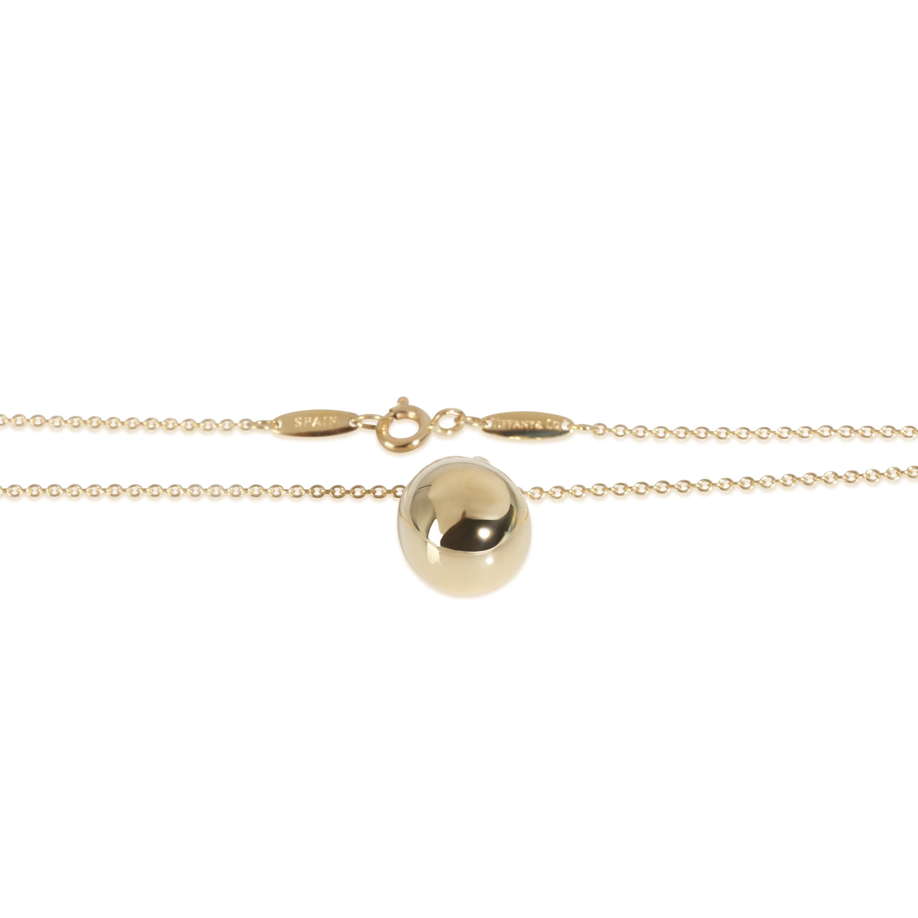 Tiffany & Co. Elsa Peretti Pendentif goutte d'eau en or jaune 18 carats Excellent état - En vente à New York, NY