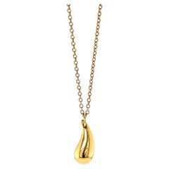 Tiffany & Co. Collana con ciondolo a goccia Elsa Peretti in oro giallo 18 carati