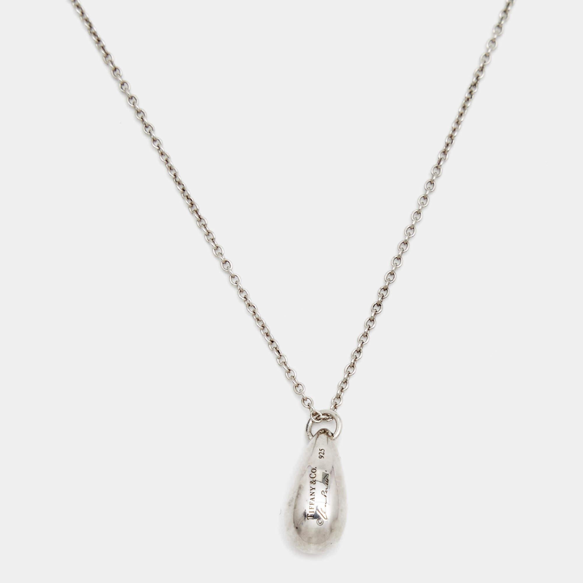 tiffany teardrop necklace