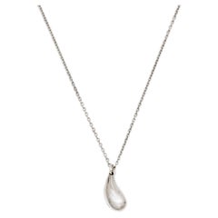 Tiffany & Co. Elsa Peretti Teardrop Sterling Silver Pendant Necklace