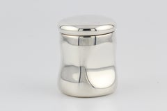 Tiffany & Co. Elsa Peretti Thumbprint Sterling Silver Pill Box Pillbox