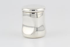 Tiffany & Co. Elsa Peretti Thumbprint Sterling Silver Pill Box Pillbox
