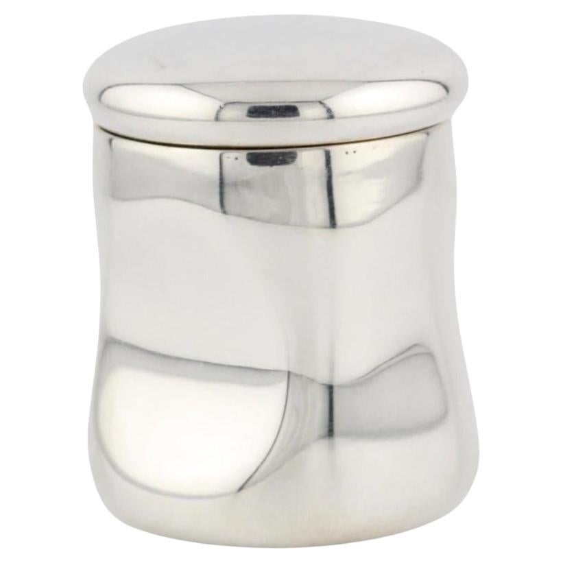 Tiffany & Co. Pastillero Elsa Peretti de plata de ley con huella del pulgar Pastillero