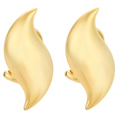 Tiffany & Co. Orecchini a clip vintage Elsa Peretti in oro giallo 18 carati