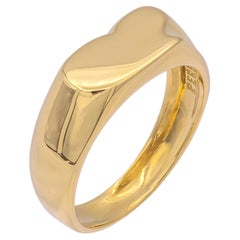 Tiffany 
Co. Elsa Peretti Vintage 18K Yellow Gold Full Heart Ring