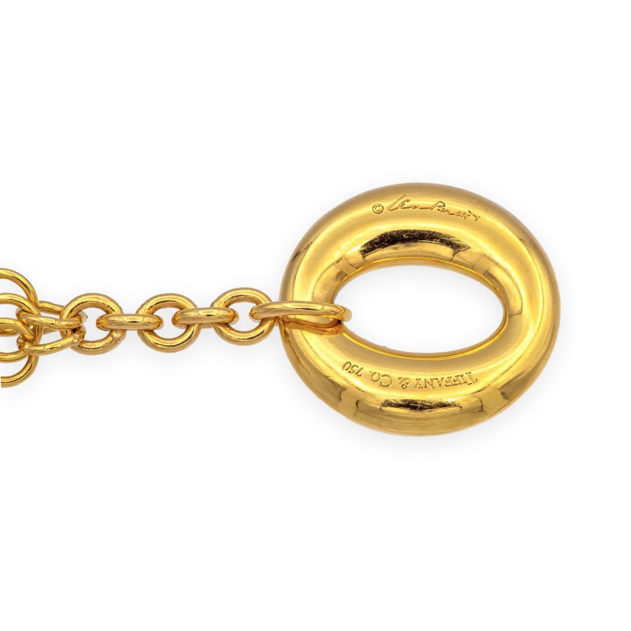 Tiffany & Co. Elsa Peretti Vintage 18K Yellow Gold Mesh Toggle Bracelet 8.5