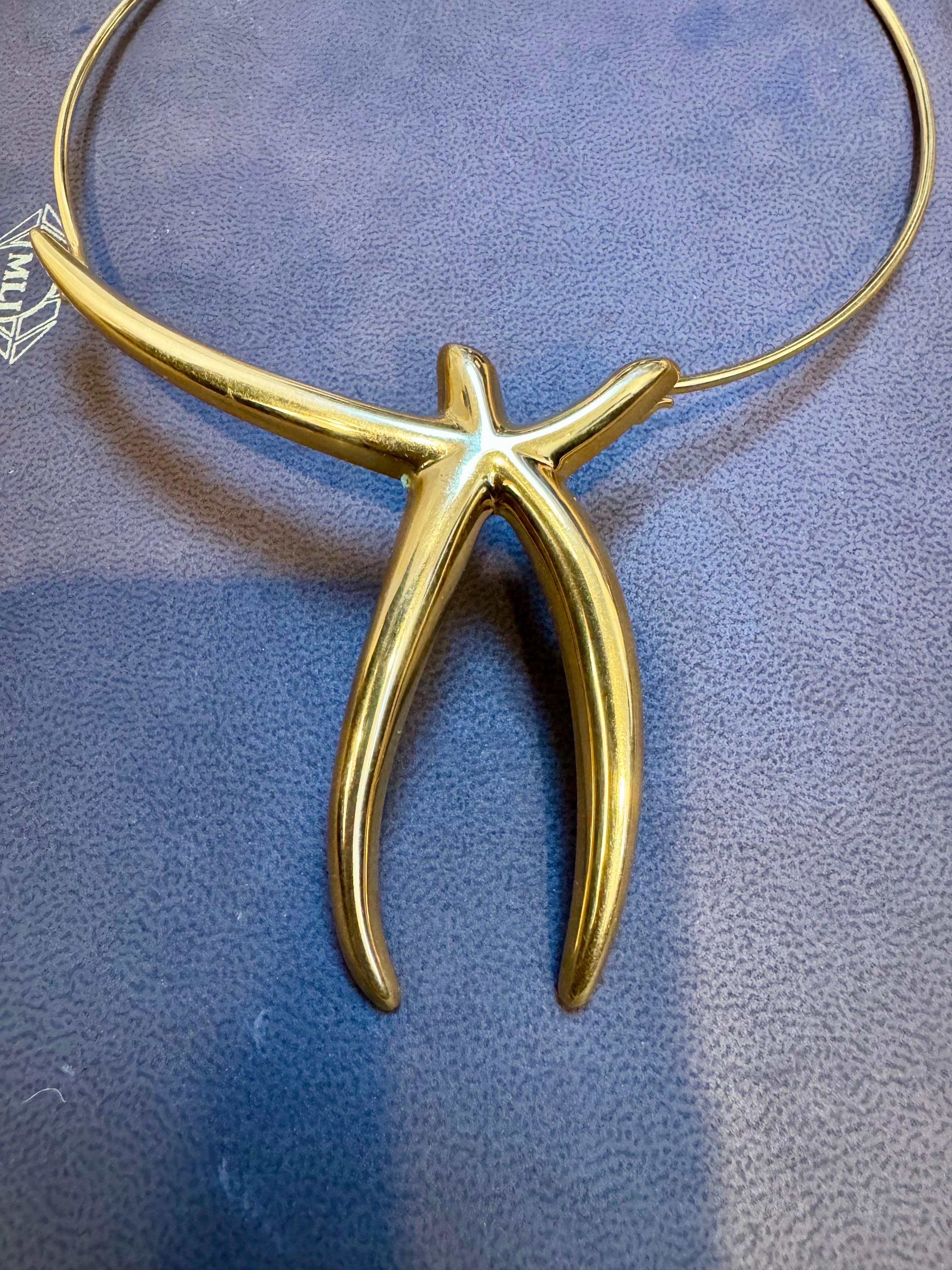 Tiffany & Co Elsa Peretti Vintage Choker/ Halskette, 18K Gelbgold 49 gm im Angebot 4