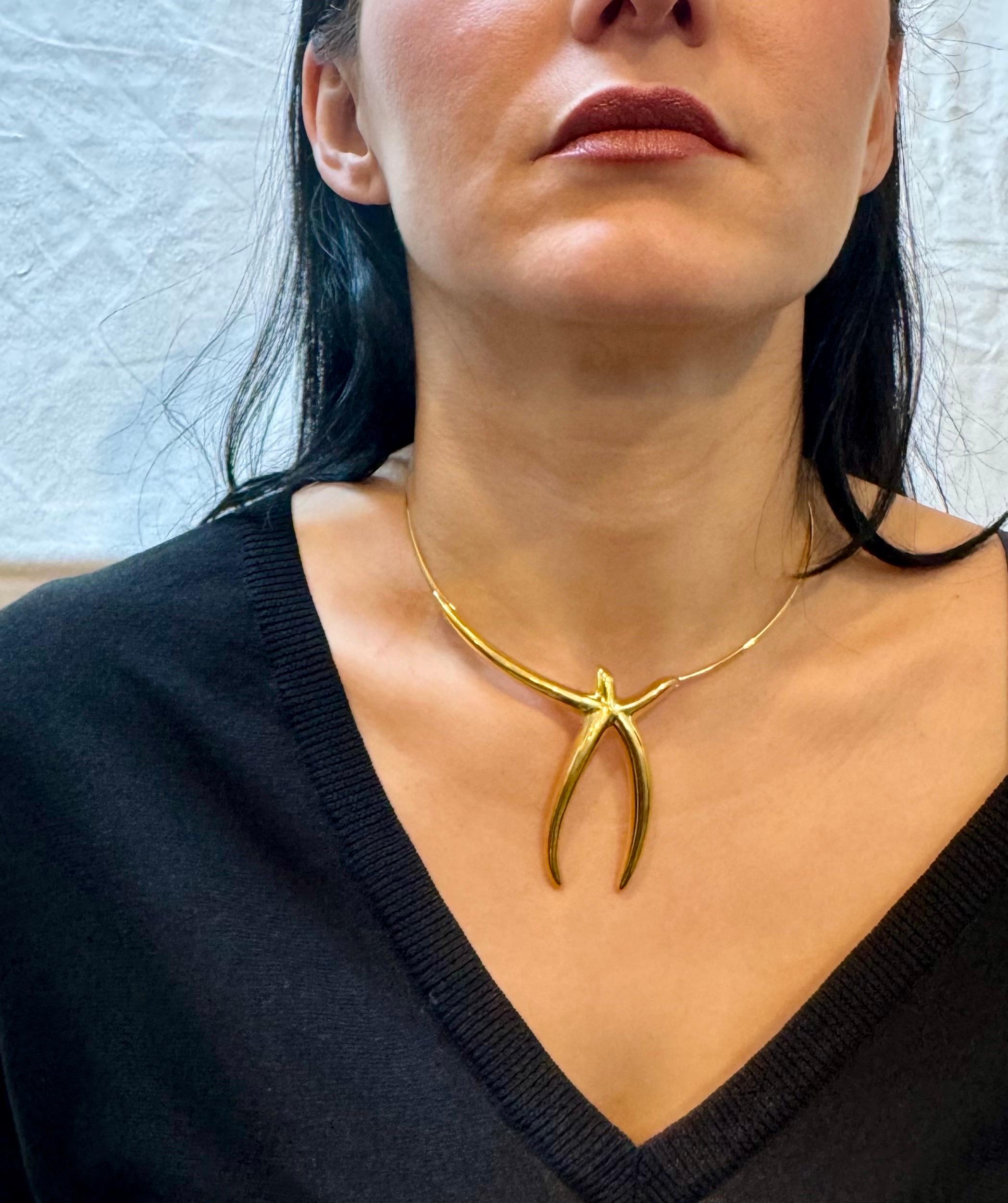 Tiffany & Co Elsa Peretti Vintage Choker/ Halskette, 18K Gelbgold 49 gm im Angebot 5