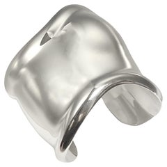 Tiffany & Co. Elsa Peretti Retro large Silver Bone Cuff Bracelet