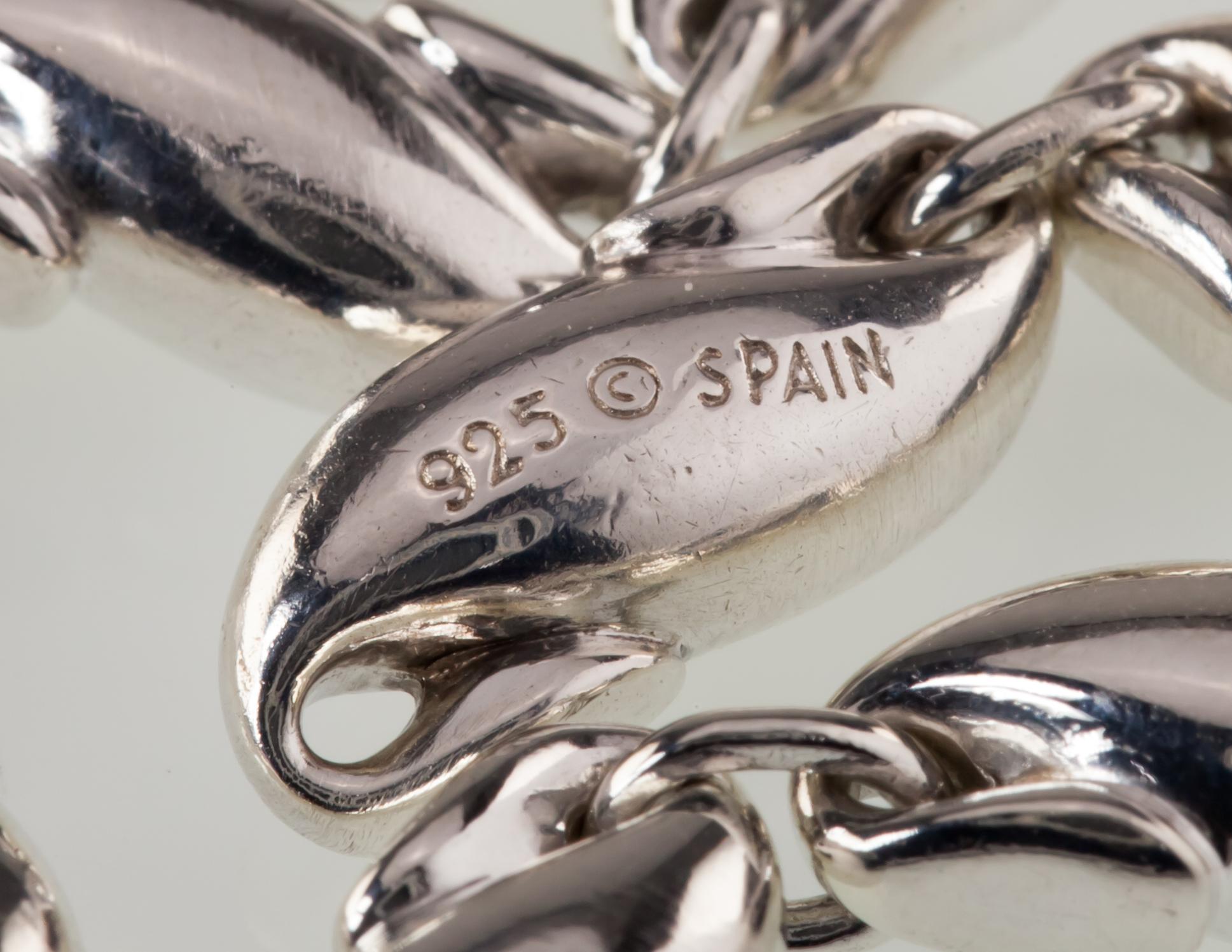 Tiffany & Co. Elsa Peretti Bracelet vintage à maillons en forme d'hippocampe en argent sterling Bon état - En vente à Sherman Oaks, CA