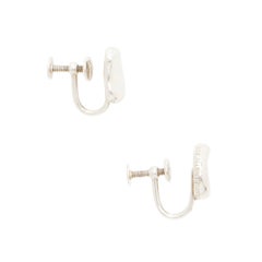 Tiffany & Co. Boucles d'oreilles vintage à clip « Bean » en argent sterling signées Elsa Peretti