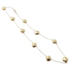 Tiffany & Co Elsa Peretti Vintage Yellow Gold Bean Necklace
