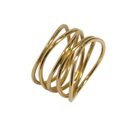 Tiffany & Co Elsa Peretti for for Golding Co. 5 Row Wave Ring