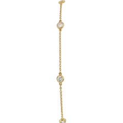 Tiffany & Co. Elsa Peretti Yellow Gold Diamond by the Yard Bracelet 18K